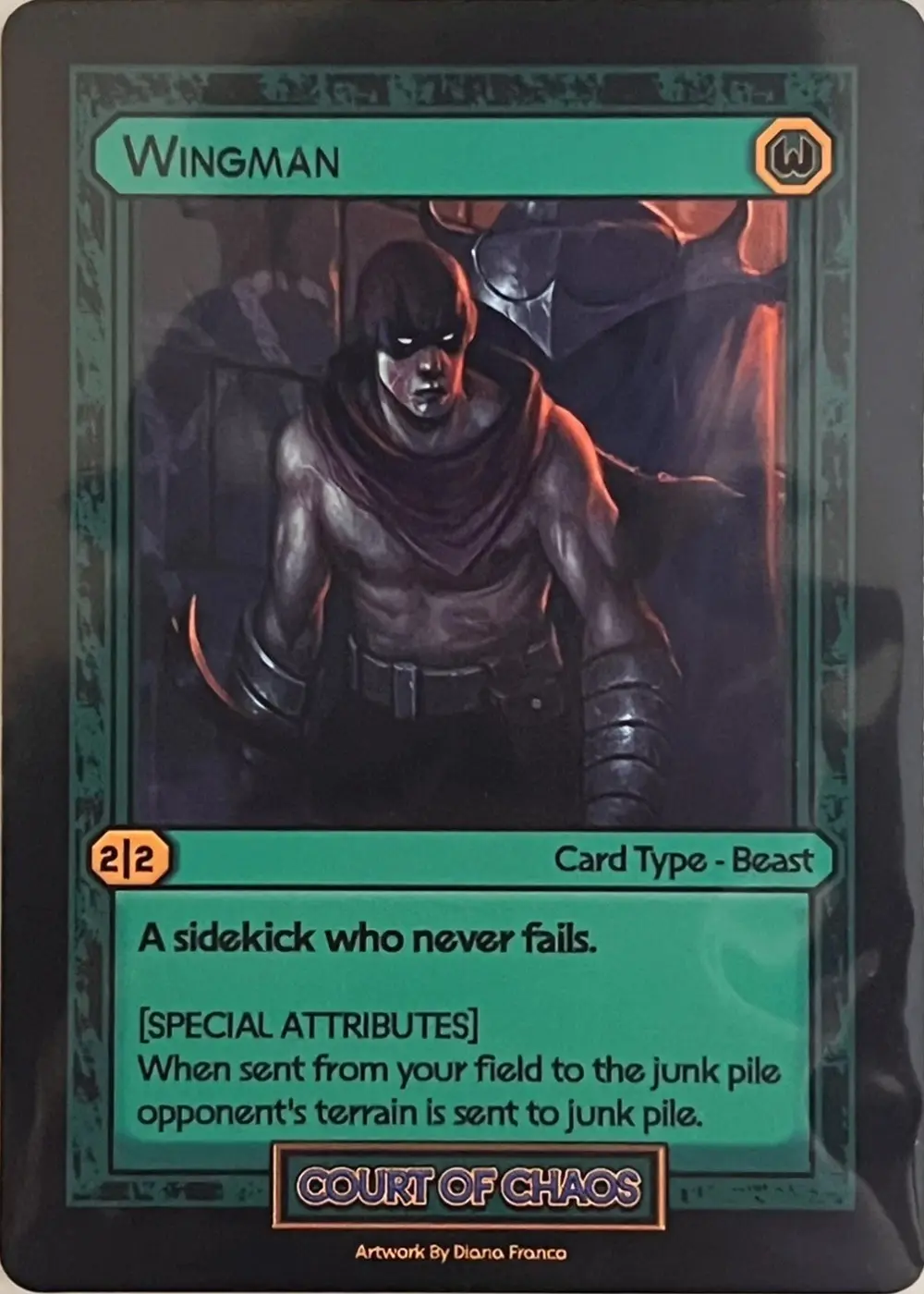 Wingman card front