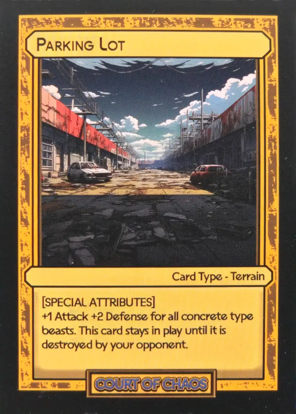 Parking Lot card front