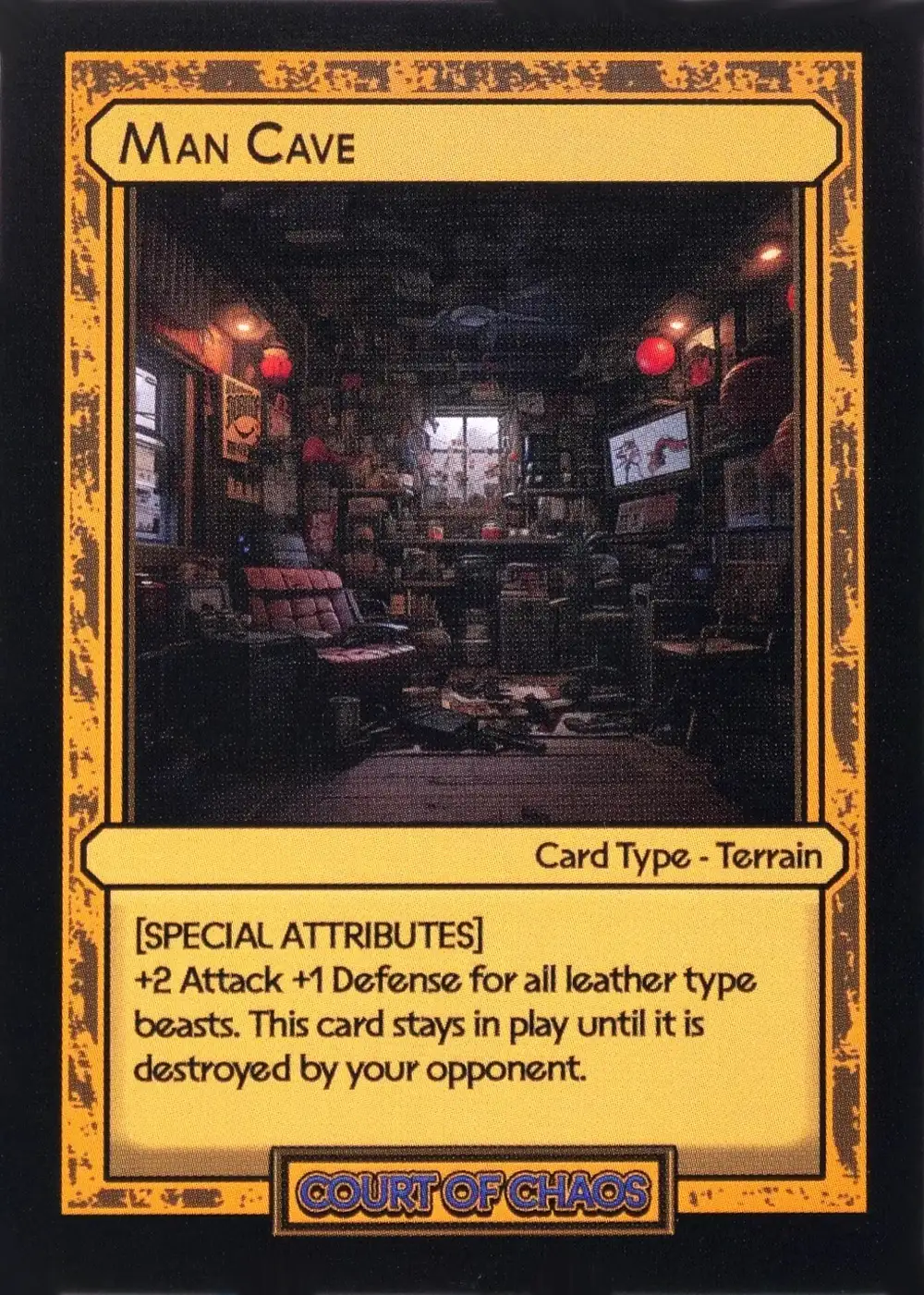 Man Cave card front