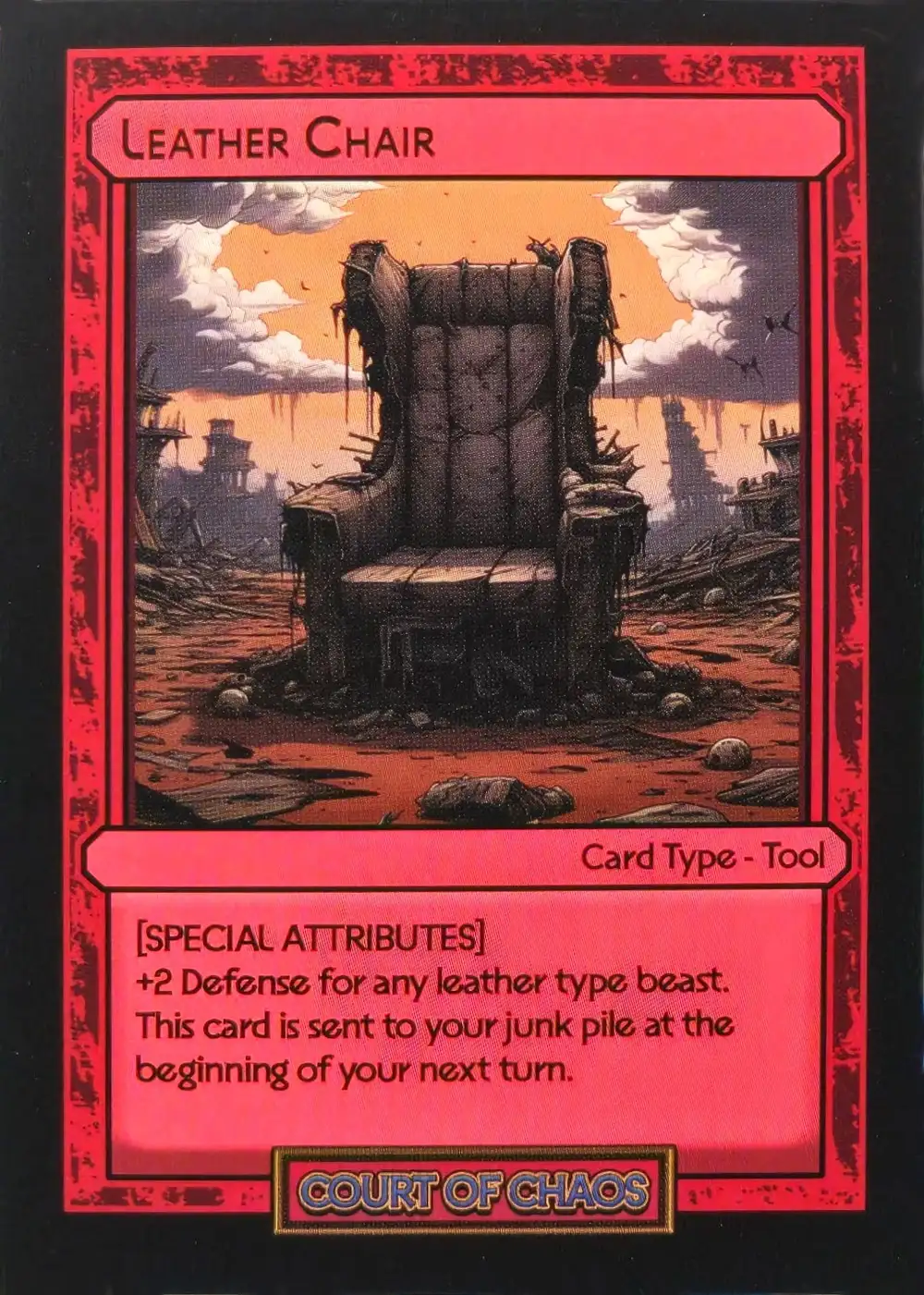 Leather Chair card front
