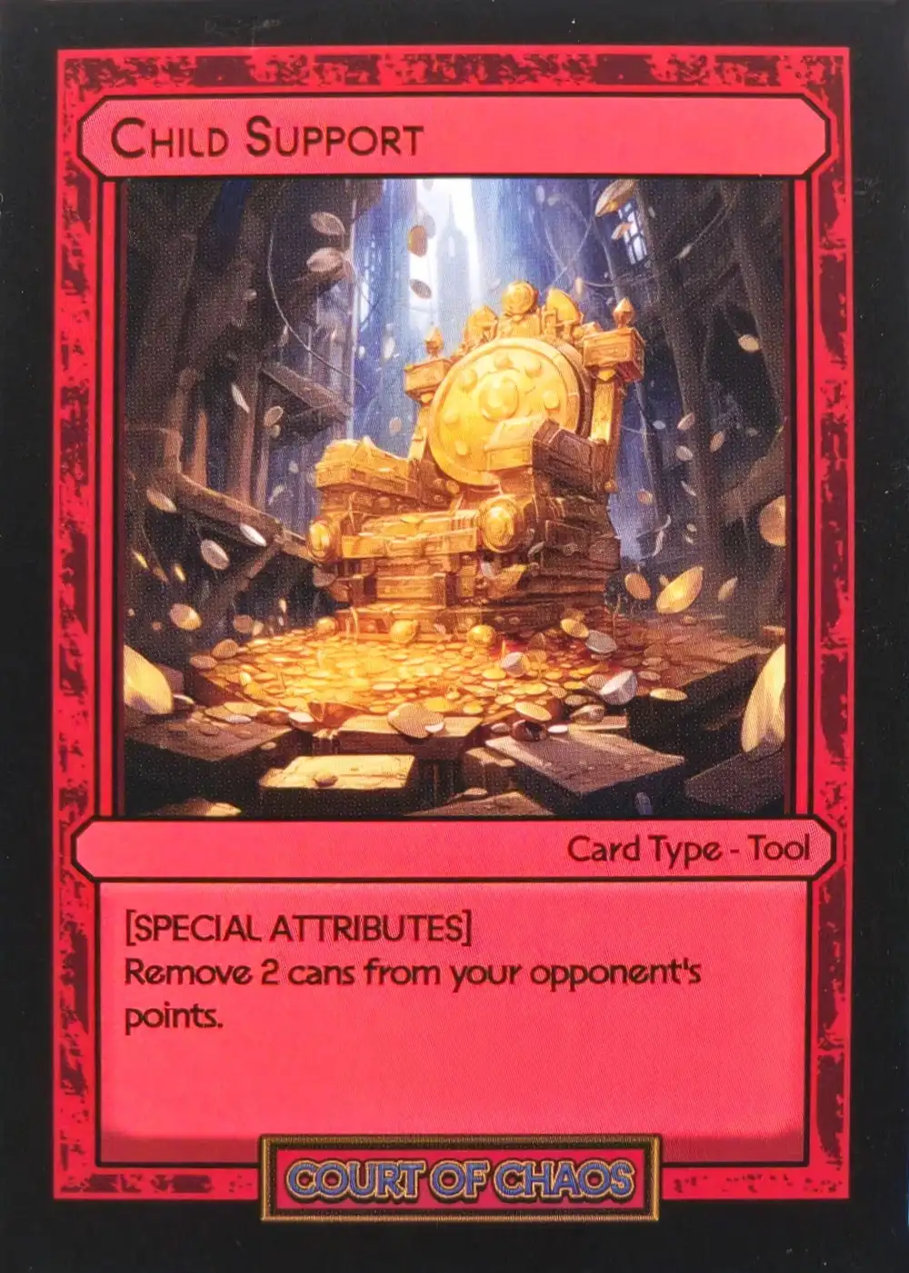 Child Support card front