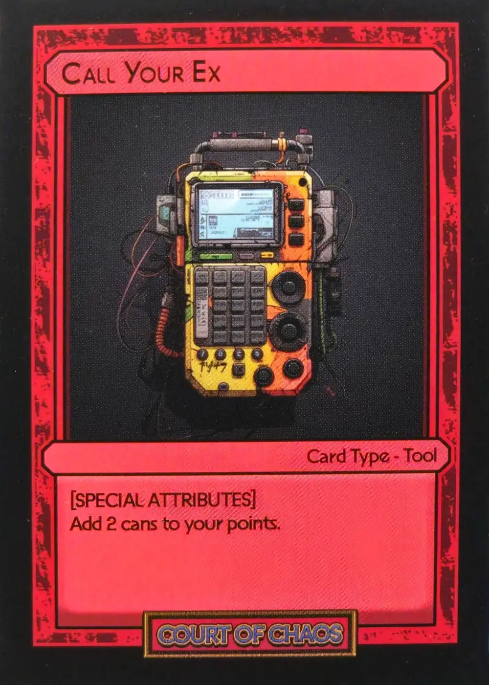 Call Your Ex card front
