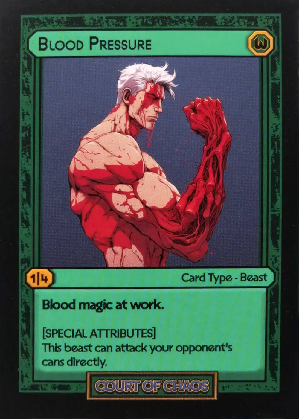 Blood Pressure card front