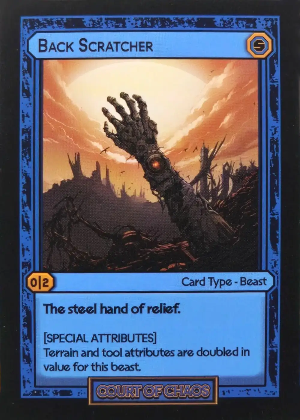 Back Scratcher card front