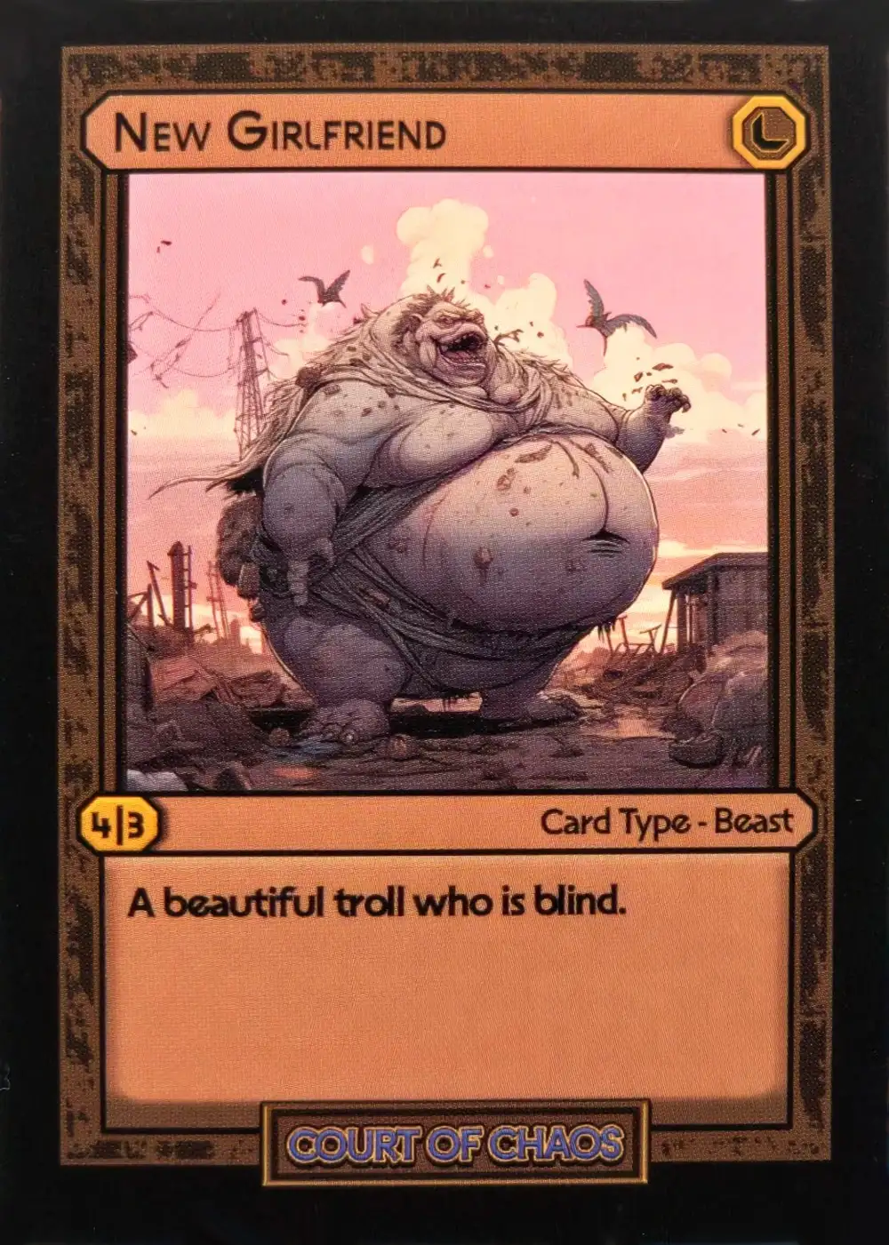 New Girlfriend card front