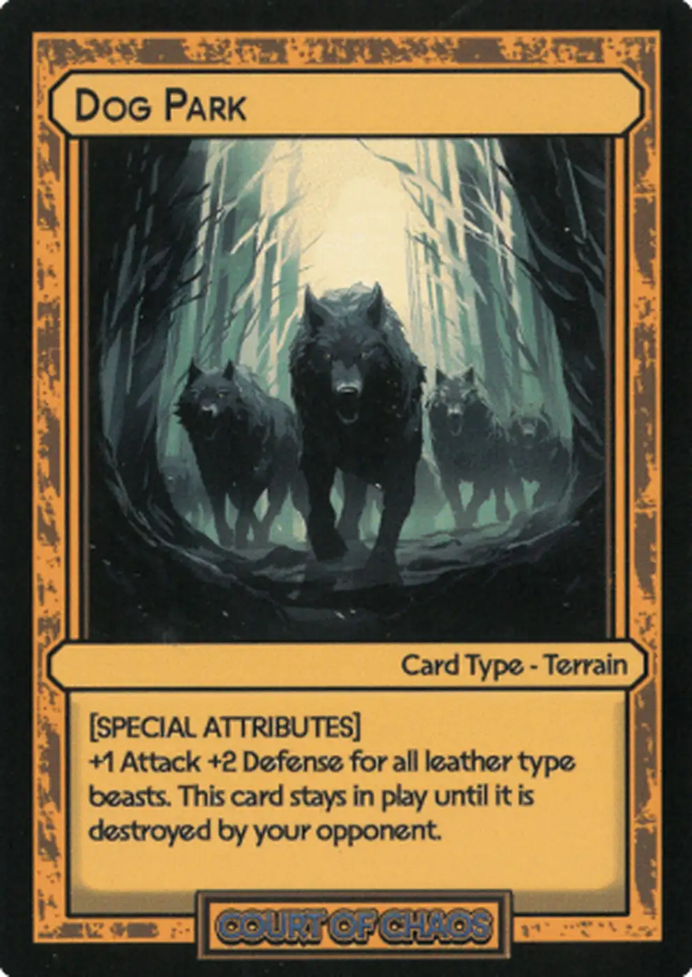 Dog Park card front