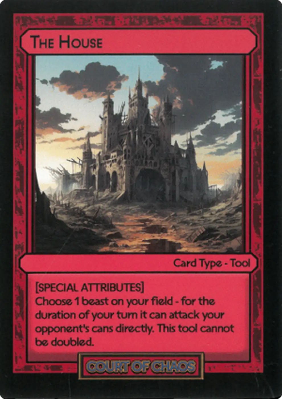 The House card front