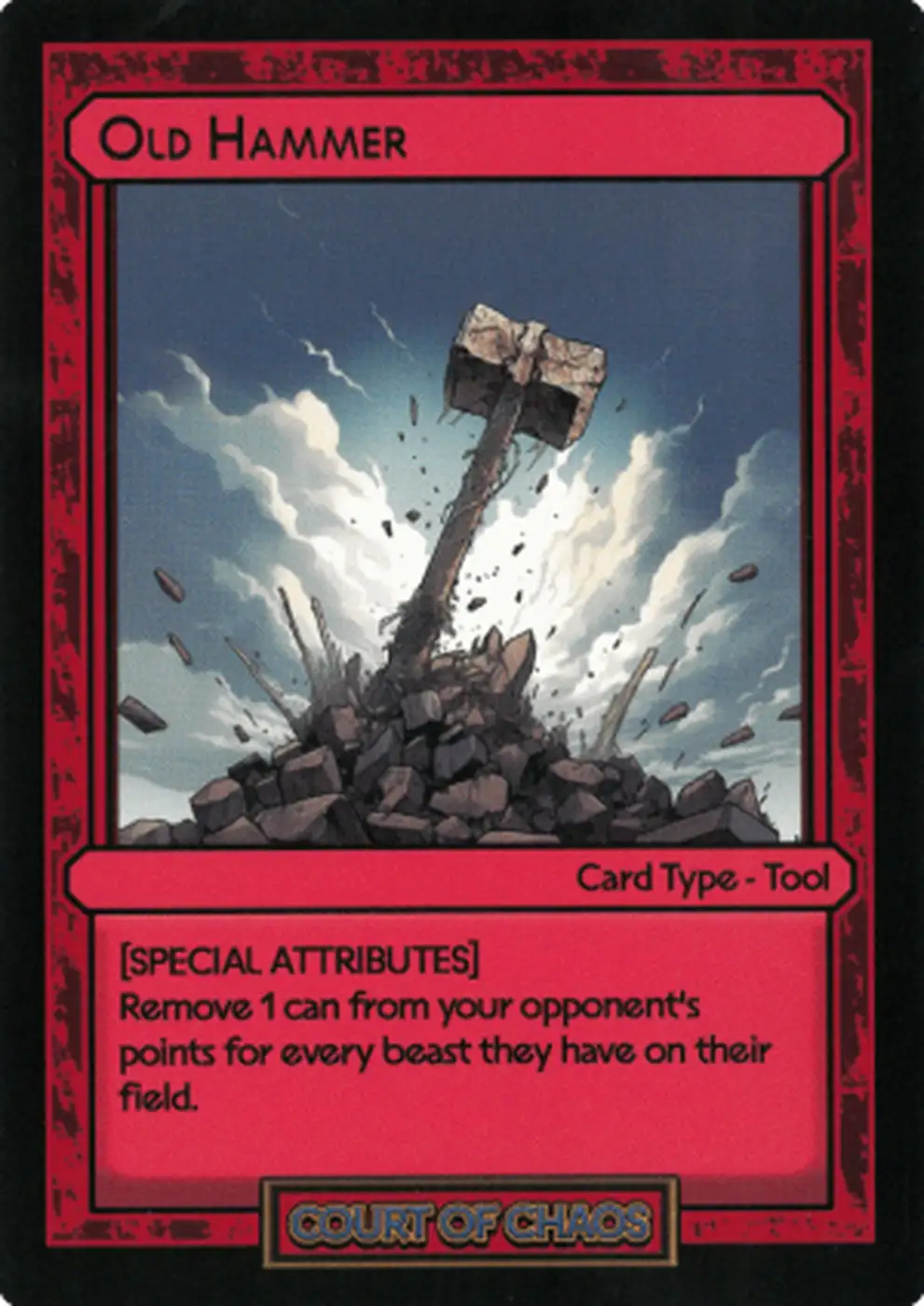 Old Hammer card front
