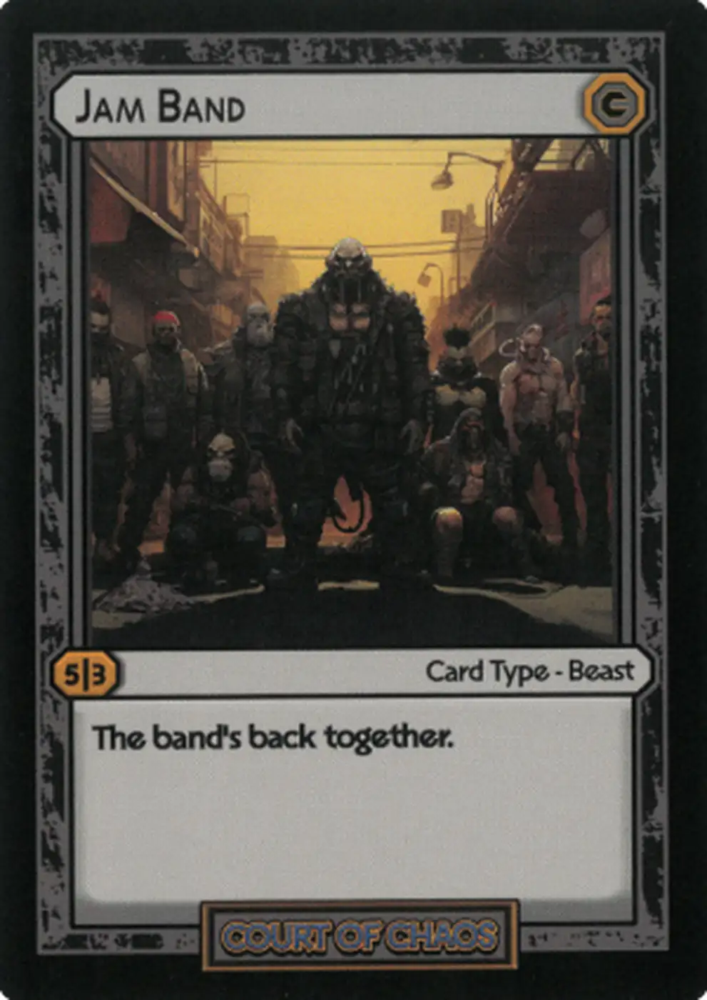 Jam Band card front