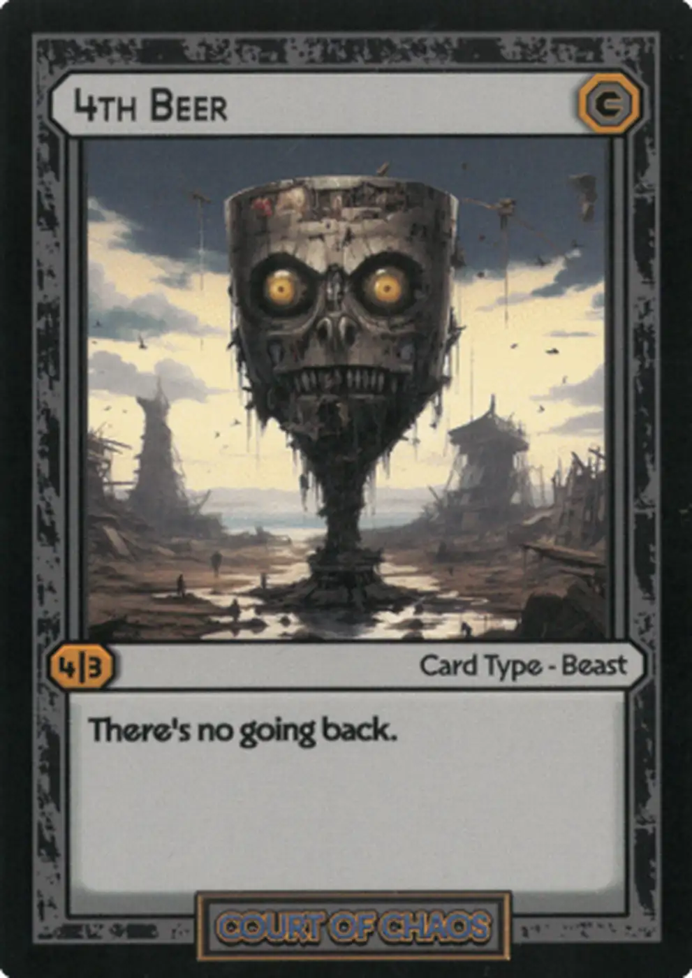 4th Beer card front
