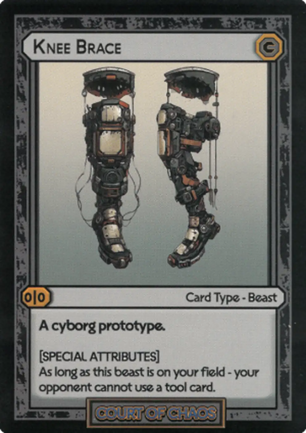 Knee Brace card front