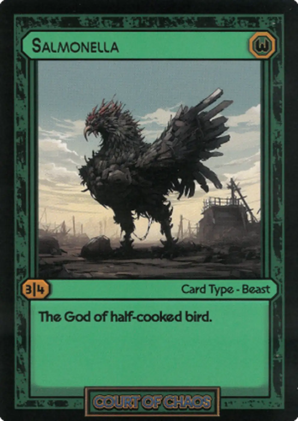 Salmonella card front