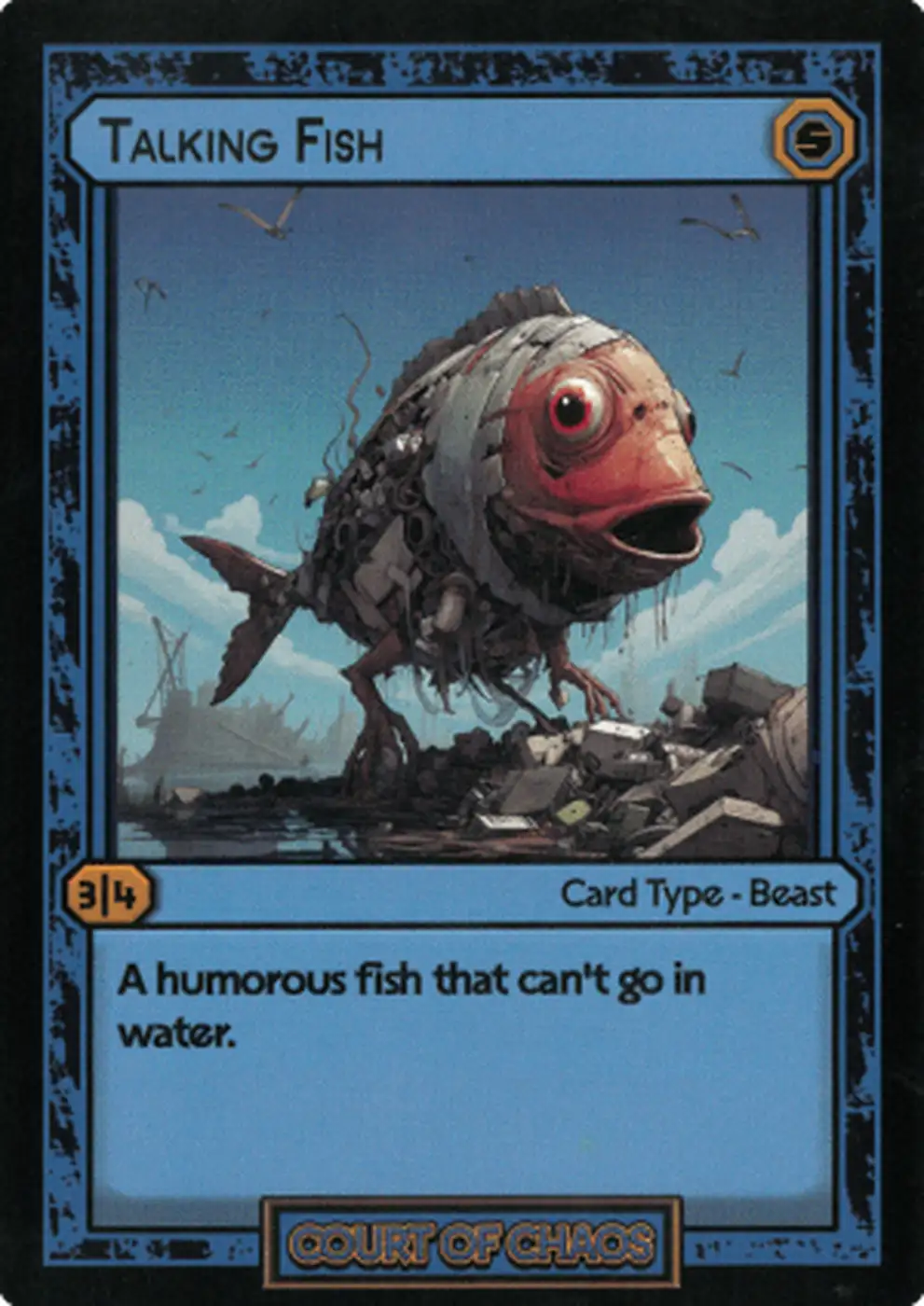 Talking Fish card front