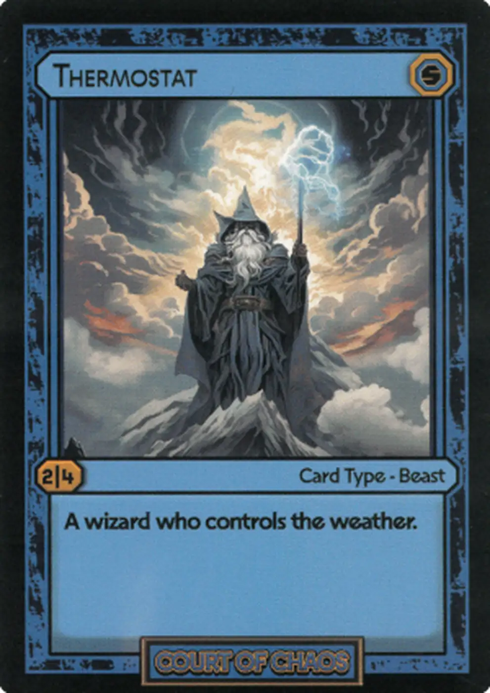 Thermostat card front