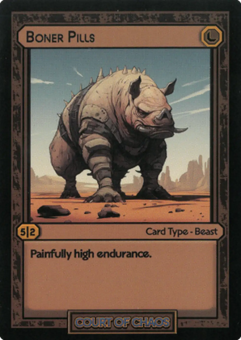 Boner Pills card front