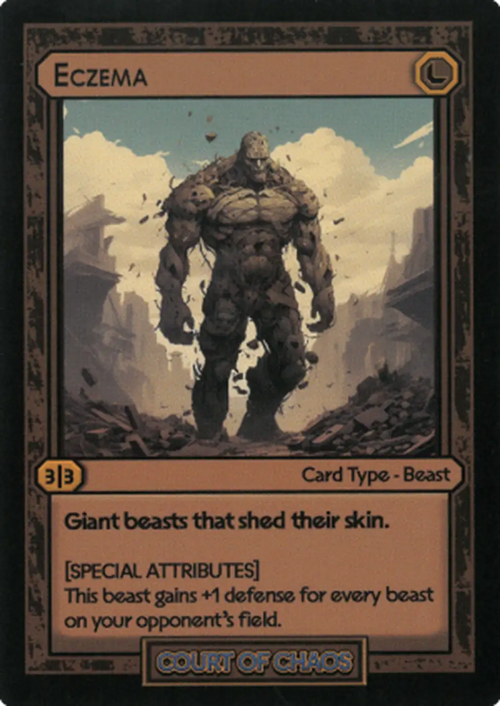 Eczema card front