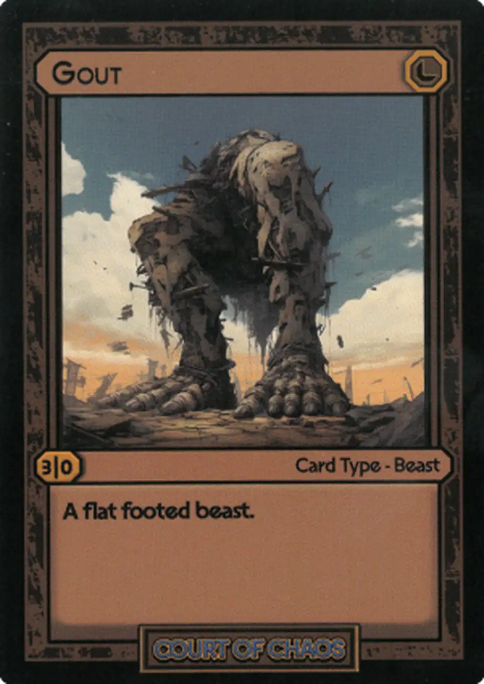 Gout card front