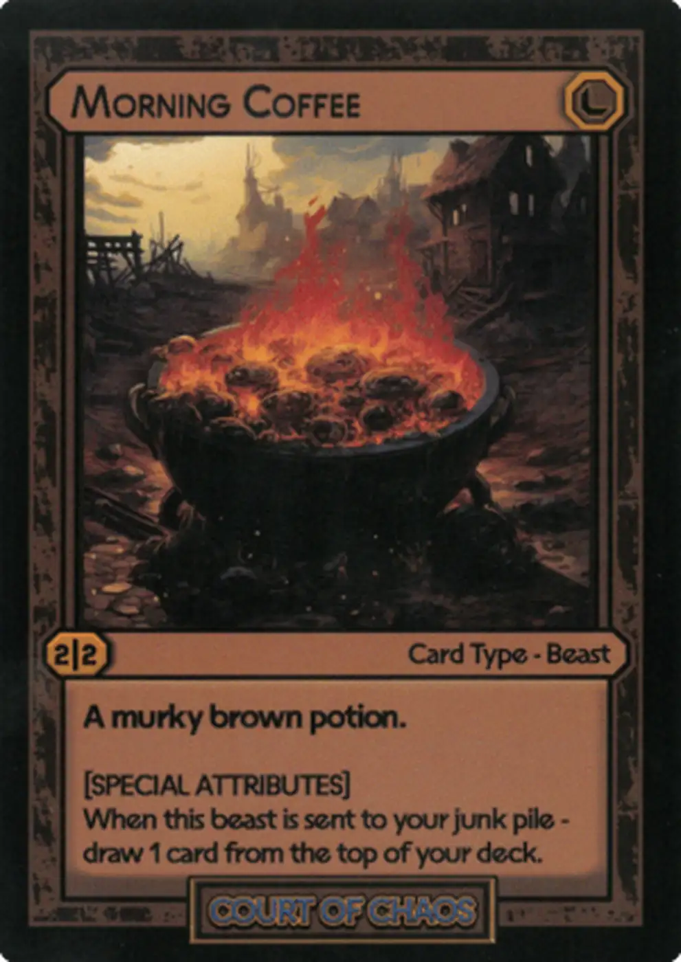 Morning Coffee card front