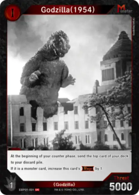 Godzilla (1954) card front