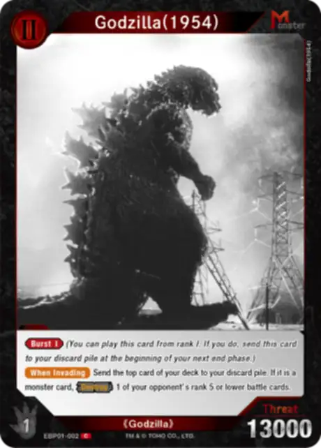 Godzilla (1954) card front