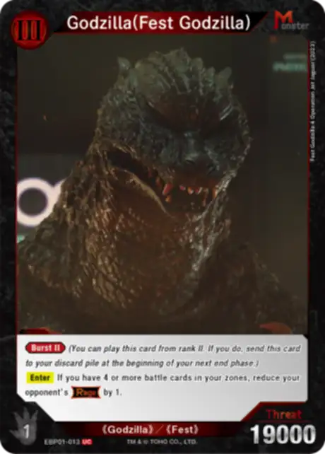 Godzilla (Fest Godzilla) card front