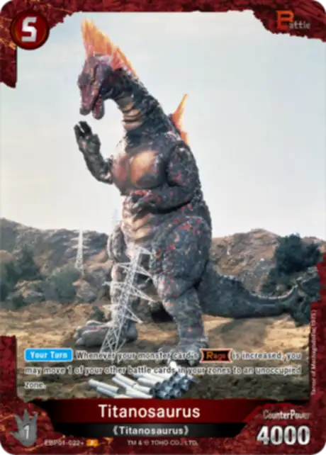Titanosaurus card front