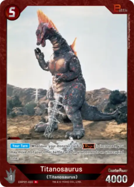 Titanosaurus card front