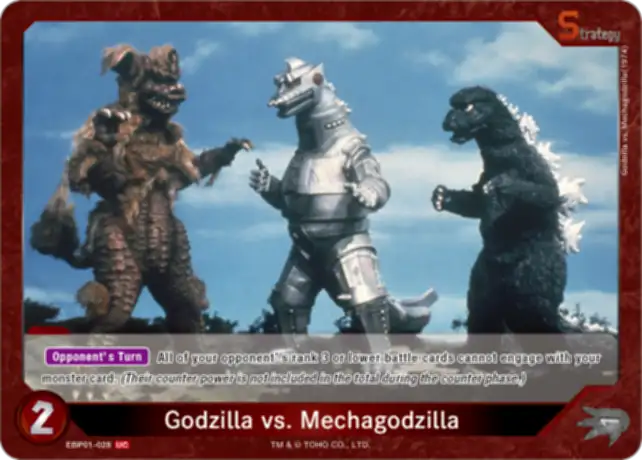 Godzilla vs. Mechagodzilla card front