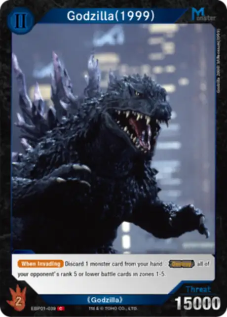 Godzilla (1999) card front