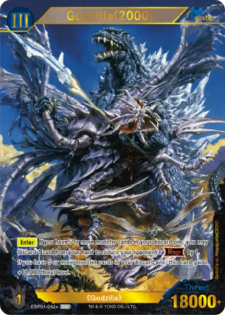 Godzilla (2000) card front