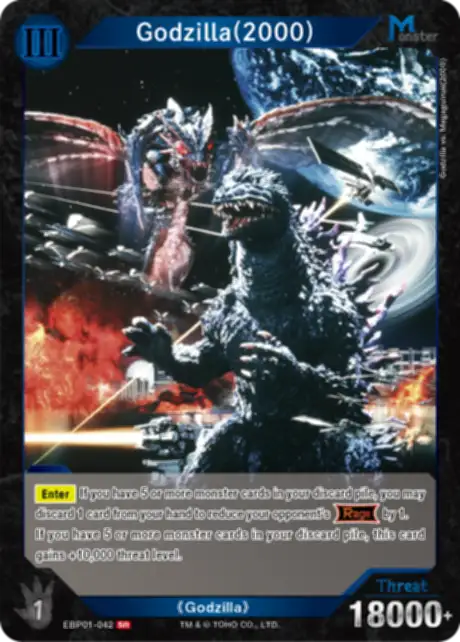 Godzilla (2000) card front