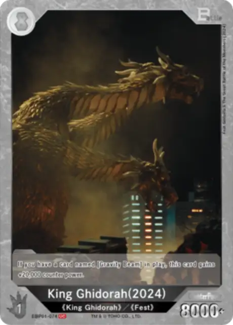 King Ghidorah (2024) card front