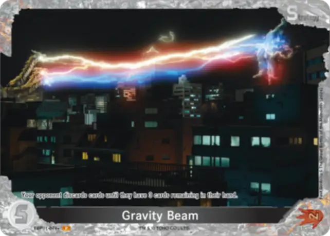Gravity Beam card front