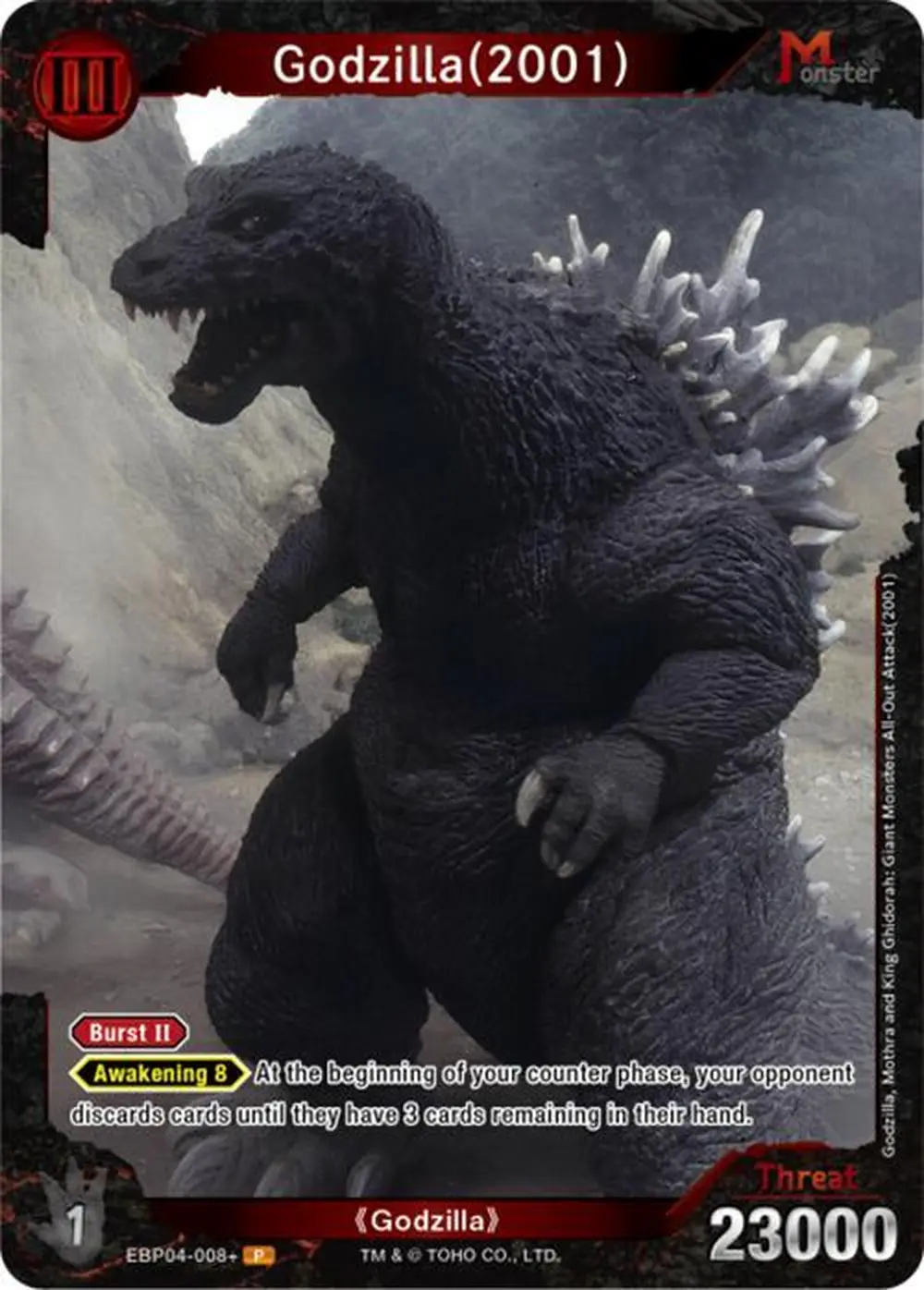 Godzilla (2001) card front