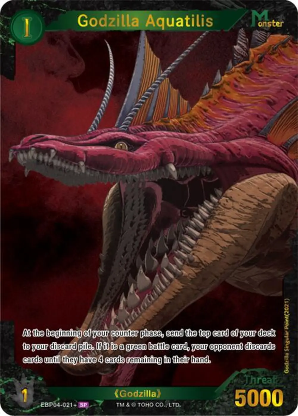 Godzilla Aquatilis card front