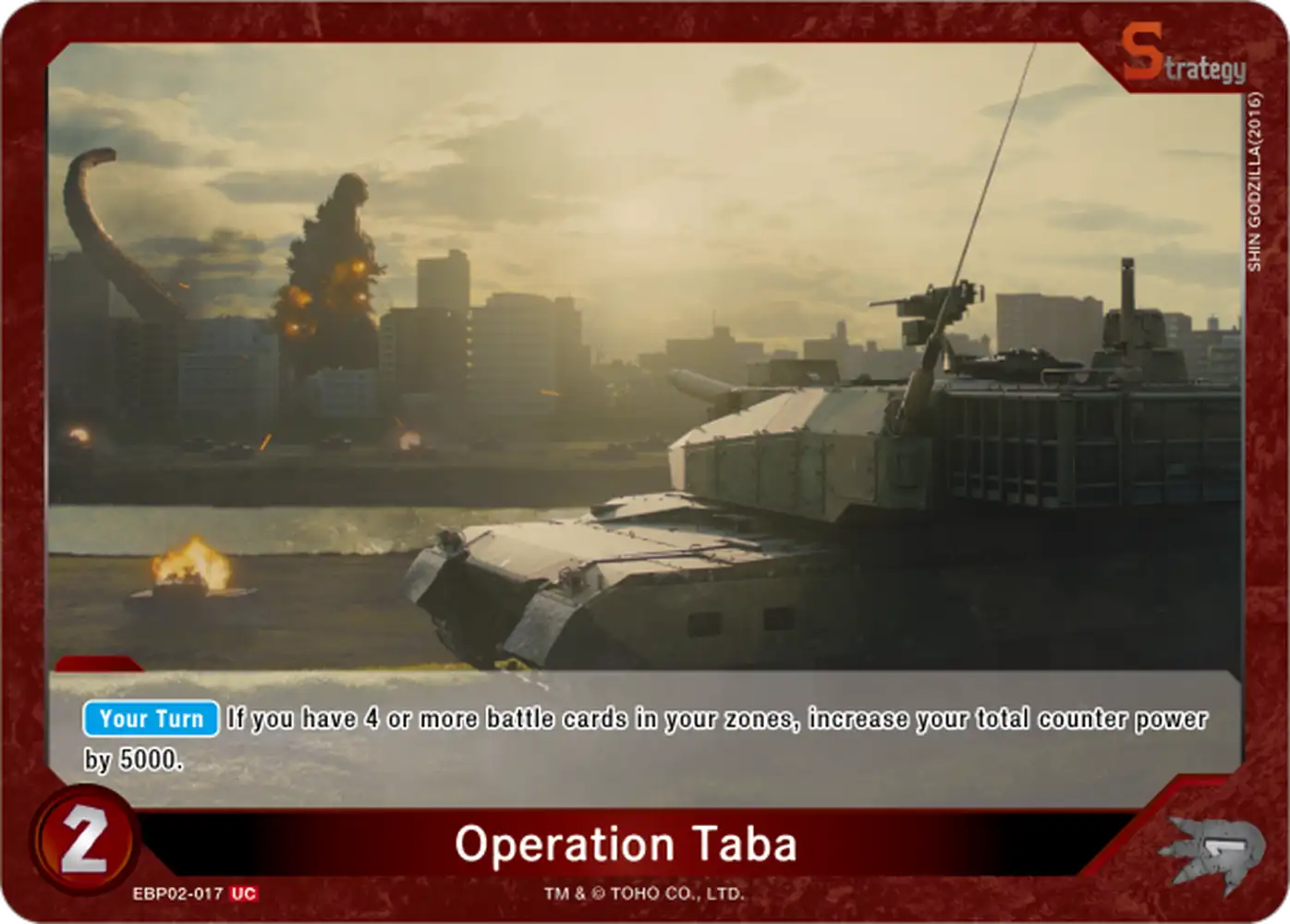 Operation Taba card front