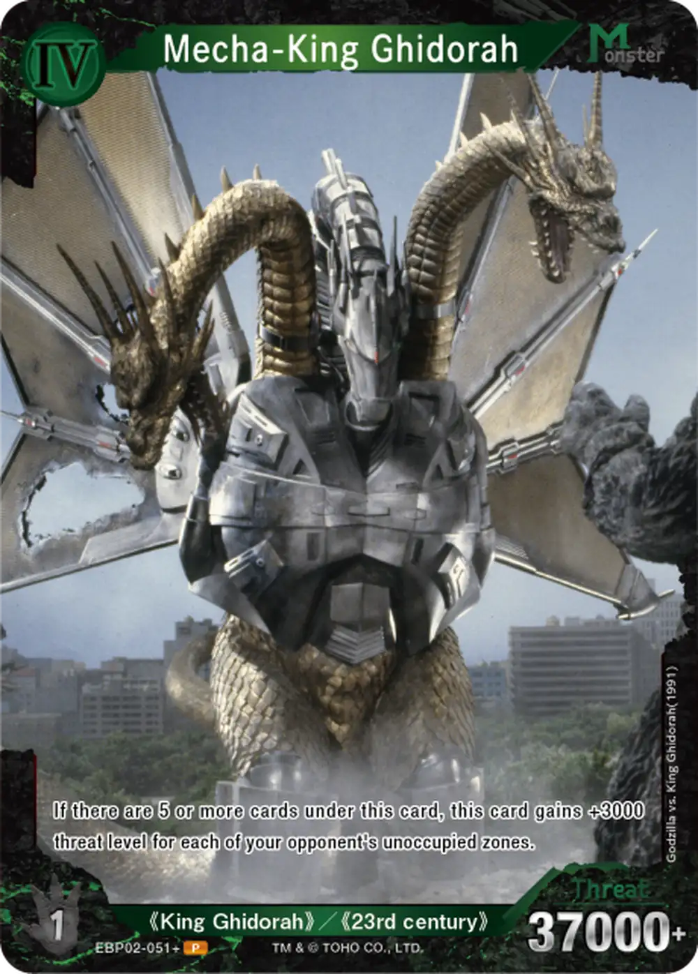 Mecha-King Ghidorah card front