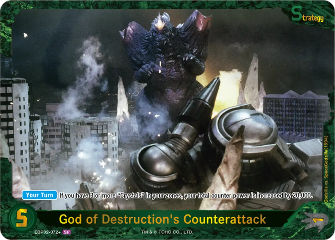 God of Destruction's Counterattack card front