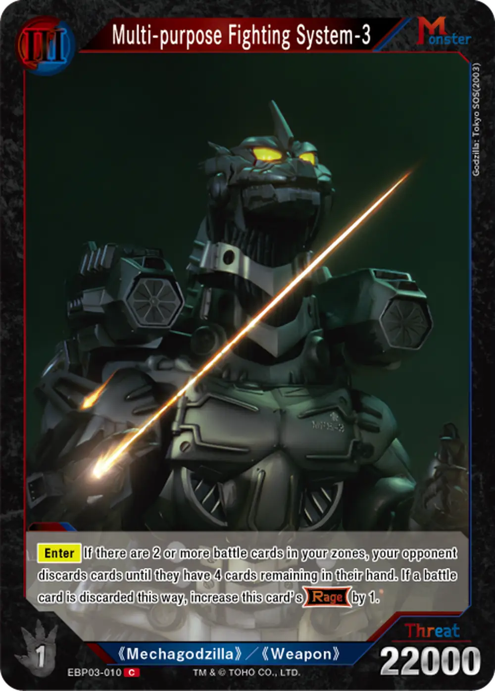Multi-purpose Fighting System-3 card front