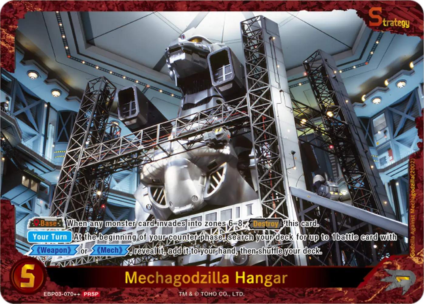 Mechagodzilla Hangar card front