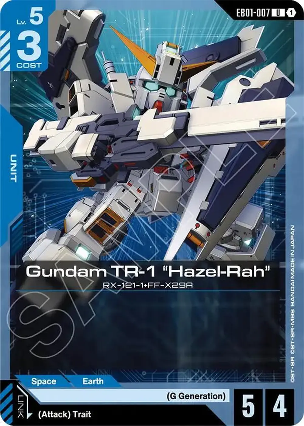Gundam TR-1 "Hazel-Rah" card front
