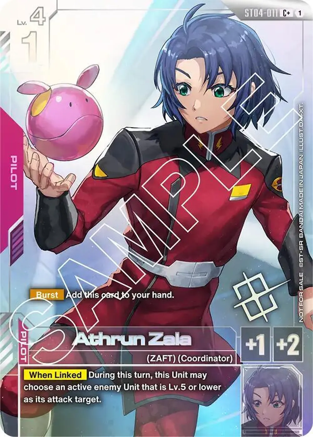 Athrun Zala (Store Tournament Winner Pack 01) card front