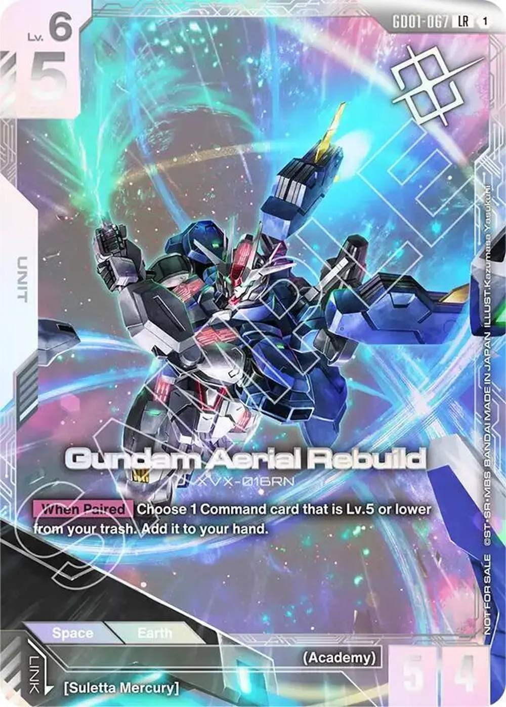 Gundam Aerial Rebuild (Newtype Challenge 2025 Mission1) card front