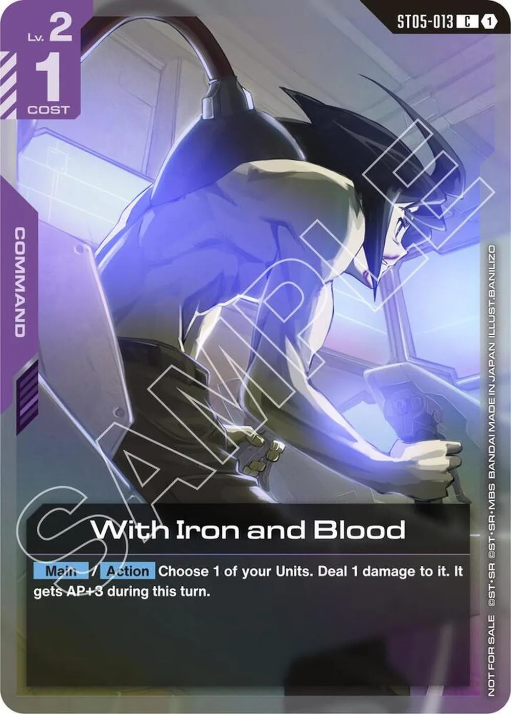 With Iron and Blood (ST05 Release Event) card front