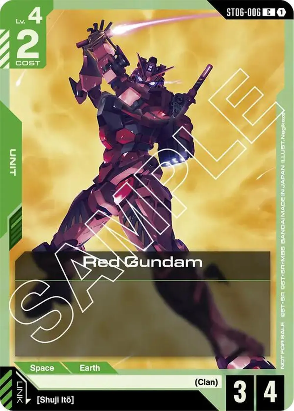Red Gundam (Boost Kit 01) card front