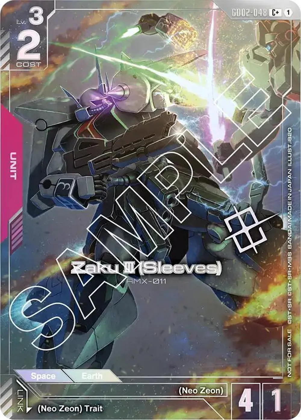 Zaku III (Sleeves) (Store Tournament Winner Pack 02) card front