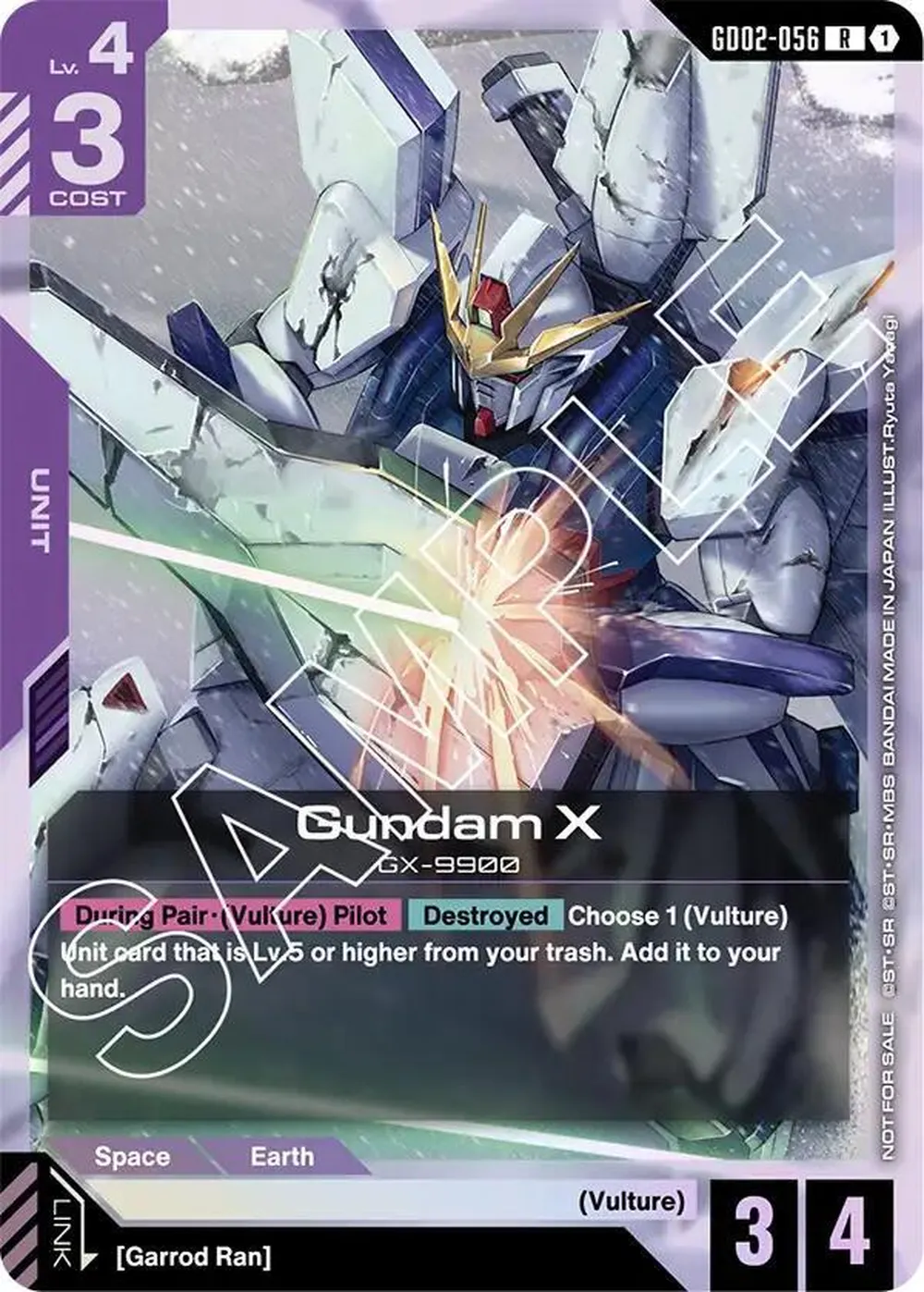 Gundam X (GD02-056) (Store Tournament Participant Pack 02) card front