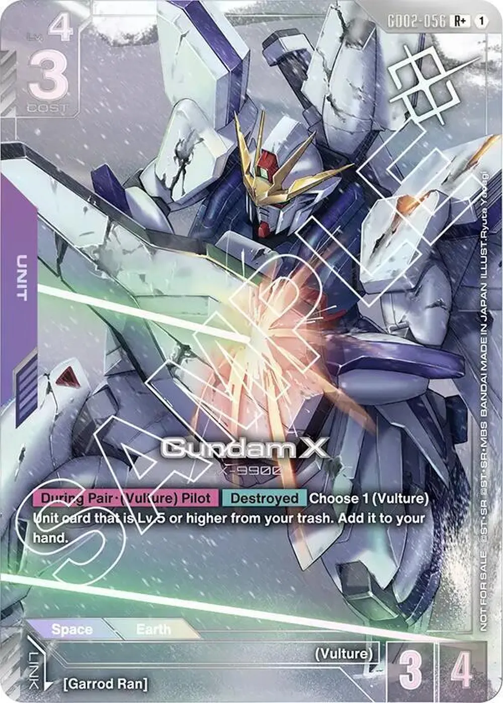 Gundam X (GD02-056) (Store Tournament Winner Pack 02) card front