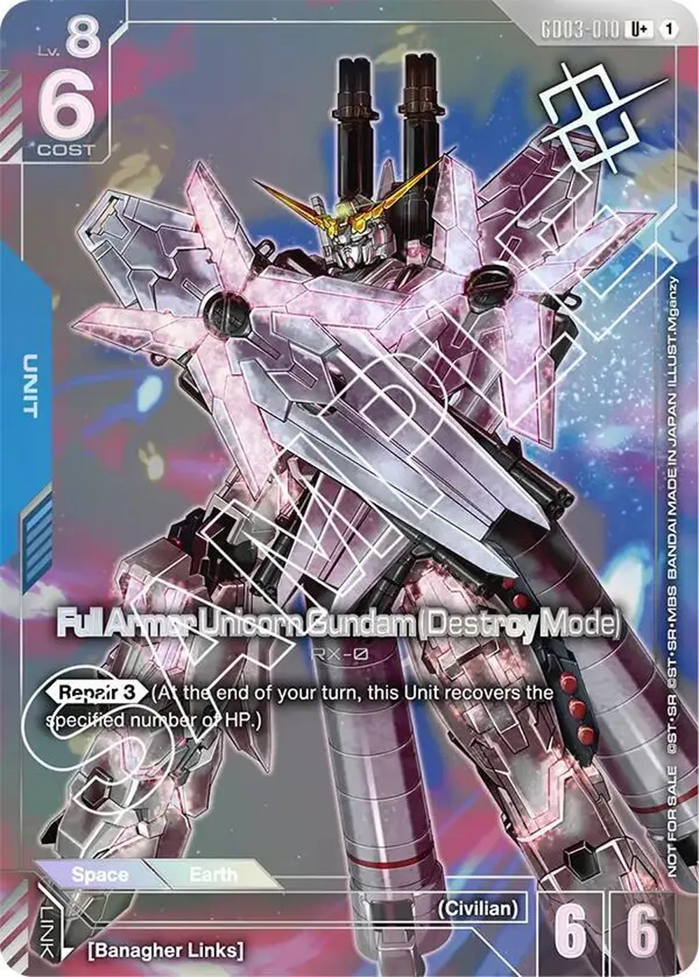 Full Armor Unicorn Gundam (Destroy Mode) (Store Tournament Winner Pack 03) card front