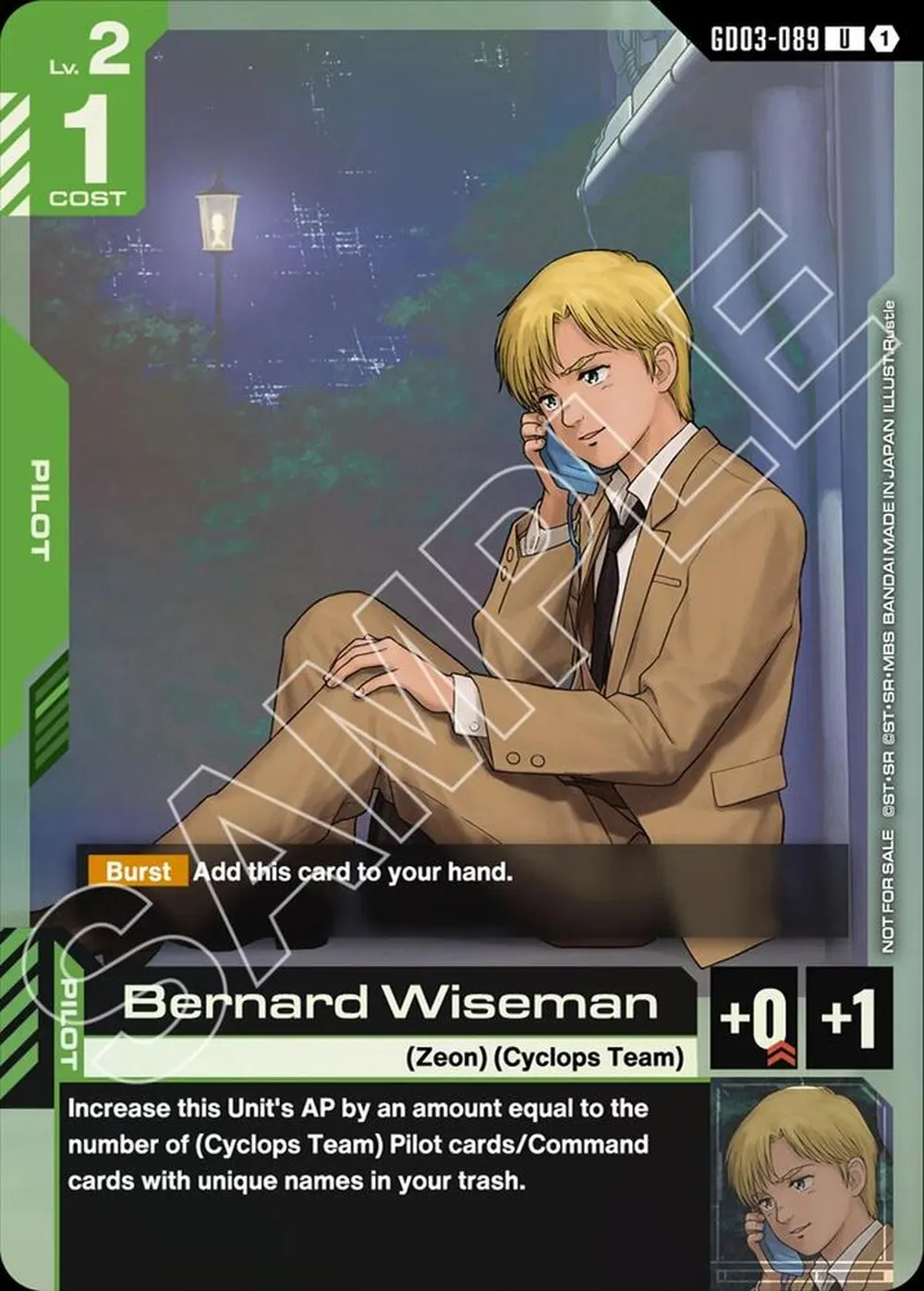 Bernard Wiseman (GD03 Release Event) card front